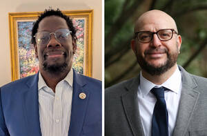 Carousel image 1a38e1a3fdbdfd762b0e fanwood councilman anthony carter and candidate mike lowenthal