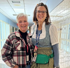 Carousel image 611c01fad45fba43faff fanwood councilwoman trisha walsh and sasha slocum  principal of mcginn elementary
