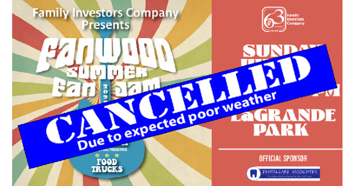 The Show Will Not Go On Fanwood Fan Jam Postponed Due to Expected Bad