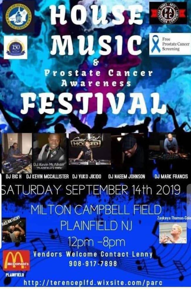 Plainfield House Music Festival To Promote Prostate Cancer Awareness On Saturday Tapinto plainfield house music festival to