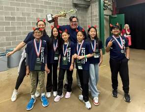 Carousel image 75c4a971b37b45fa4240 first row  left to right   reyan kannan  chloe wu  olivia zhang  mulan yao  ella chen  onel manoratne  back row  tingzhou  coach and dr. david jasin  principal  not pictured coaches yiying luo and jiannan wang 