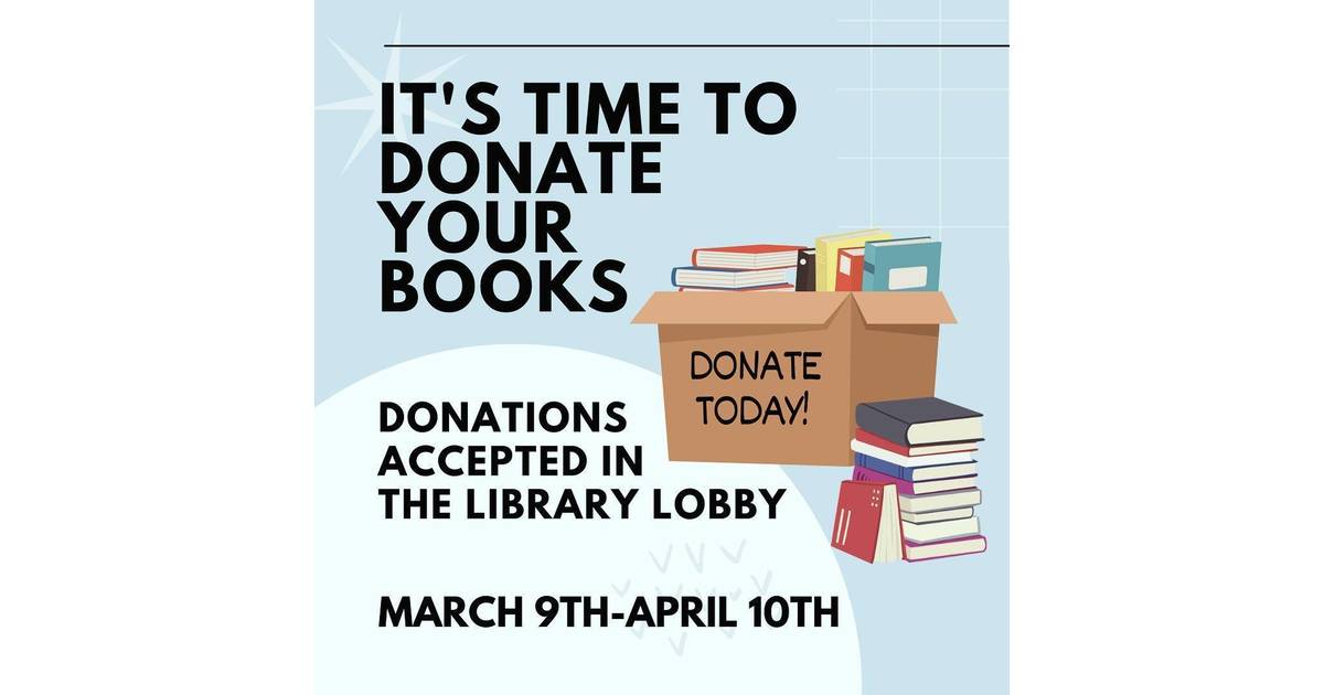 Friends of Florham Park Library Hosting Book Donation Drive East
