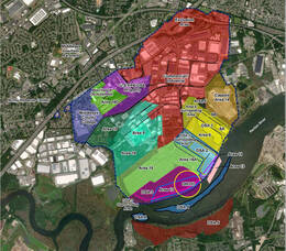 Carousel image 748302c0ca0f7c0c5578 former raritan arsenal colored coded map