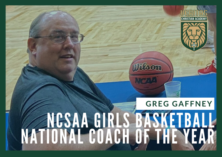 Veritas Christian Academy Girls’ Basketball Coach Wins National Coach