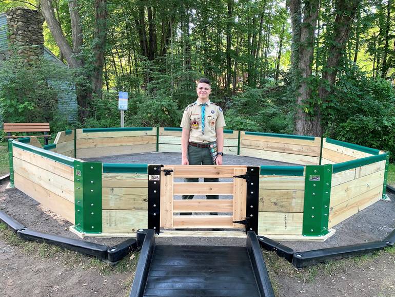 Eagle Scout Project Complete Gaga Pit Ready for Play TAPinto