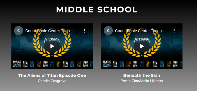 Grover Cleveland Middle School Students Have Entries In Count Basie Film Fest Tapinto Basie Awards 2022