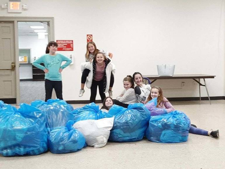 CBH Care, Oradell Girl Scout Troop Donate Bags of Clothing