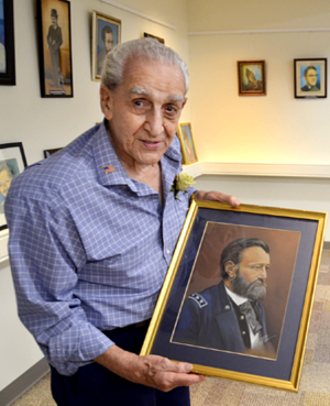 Carousel image e3474be12133e6c6cd5b greg ruffa displays his portrait of gen. ulysses s. grant