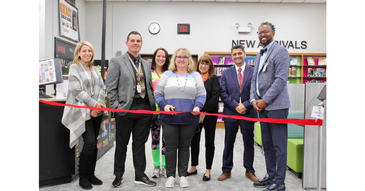 Grice Middle School's Library Revamped with Student Artwork Hamilton