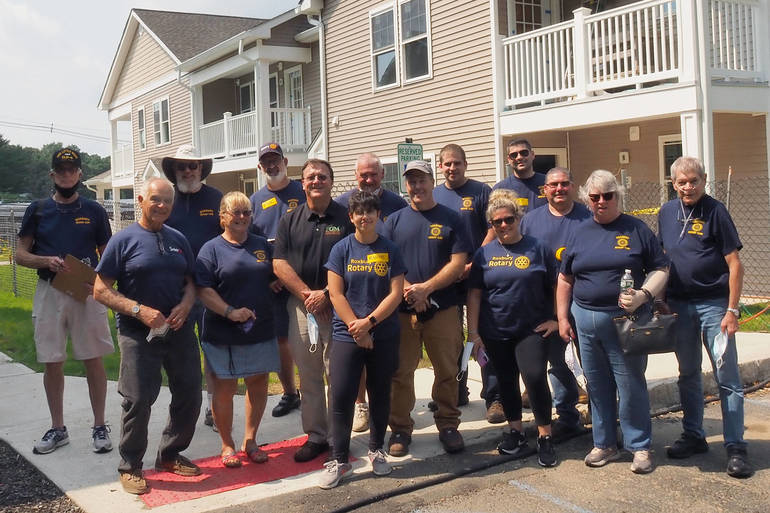 Roxbury Rotary Volunteers at Habitat for Humanity Project TAPinto