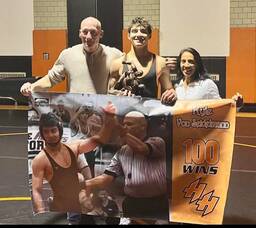 Carousel image 10aceef1df4a290df0d5 hasbrouck heights kyle von seidelmann 100th win with parents vs clifton fri jan 31 from hh athletic department