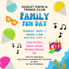 Carousel image 2ba771 amily un ay at azlet wim lub unday ept st elcome all vent is free for members nonmembers can purchase a day pass