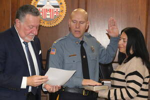 Carousel image 2fc1b3f8fc911865829a hasbrouck heights mayor ron kistner swears in jeff werner as officer in charge for the hasbrouck heights pd