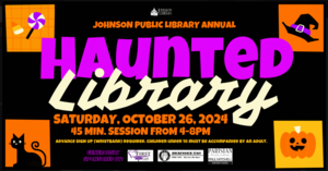 Carousel image 68c70c9af0c8a433b59a haunted library 2024
