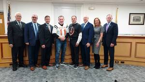 Carousel image 87066257f5df7db16c16 hasbrouck heights mayor kistner with wood ridge mayor and council