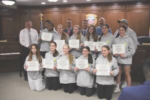 Carousel image e91851244c48457a5cb5 hasbrouck heights travel softball 2024 champions at june 17 council meeting