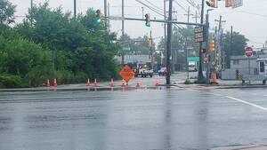 Carousel image f9fad9341ac5b18e459b hasbrouck heights route 17 closed from flooding taken wed august 7