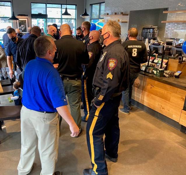 Hillsborough Police Host "Coffee with a Cop" at Starbucks TAPinto