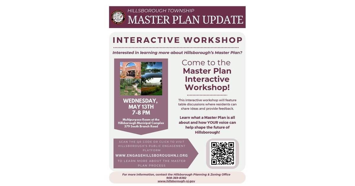 Hillsborough Residents Invited to Participate in Interactive Master ...