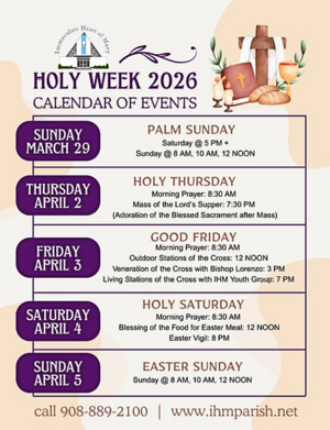 Carousel image 0099bc8d8a697ff85e50 holy week schedule at ihm in scotch plains