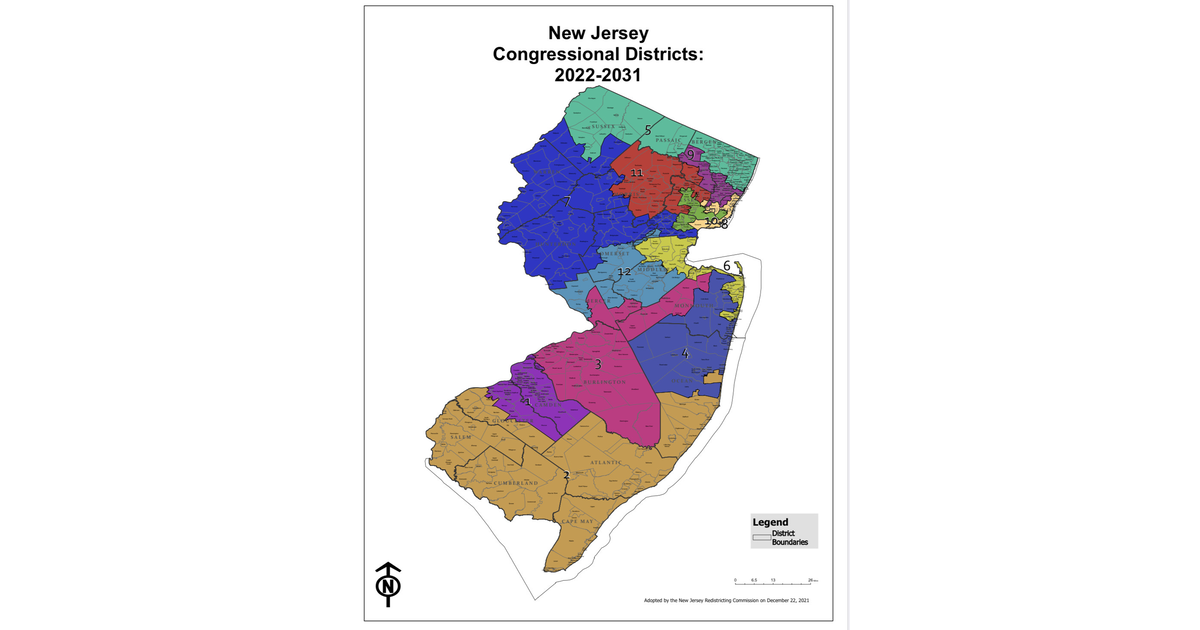 Once a Decade Congressional Redistricting Leaves Hudson County Largely