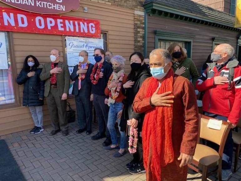 Sonny S Indian Kitchen Grand Reopening On Main Street In Chatham Celebrates Indian Culture Owner Donates 1 500 To Cef Chatham Nj News Tapinto