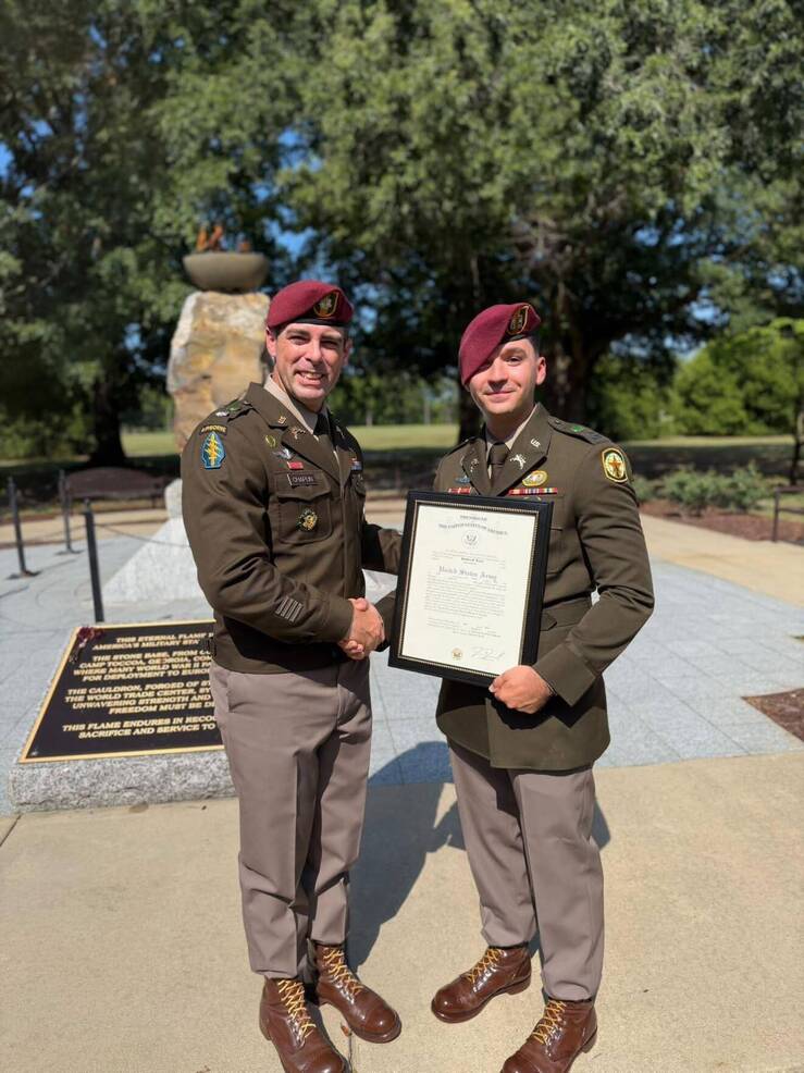 Andover's Stephen Rozek Promoted to Army Captain