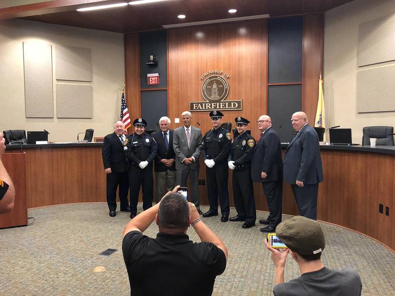 Three Officers Sworn In, Four Promoted at Fairfield Police Department