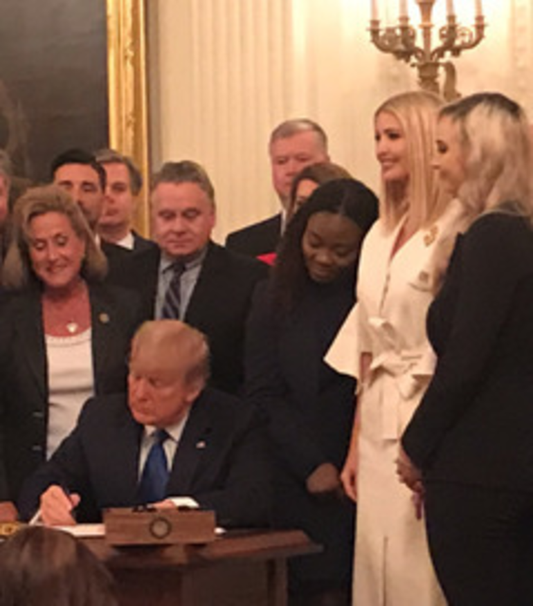 Congressman Smith At White House With President Trump Vp Pence Ivanka Trump And Ag Barr Smith S Landmark Law Recognized At Human Trafficking Summit Tapinto