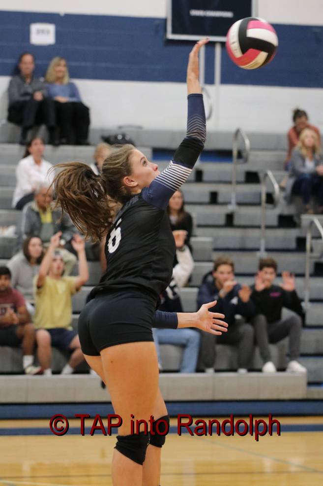 Randolph Volleyball Celebrates Seniors; Follows Ceremony With Victory