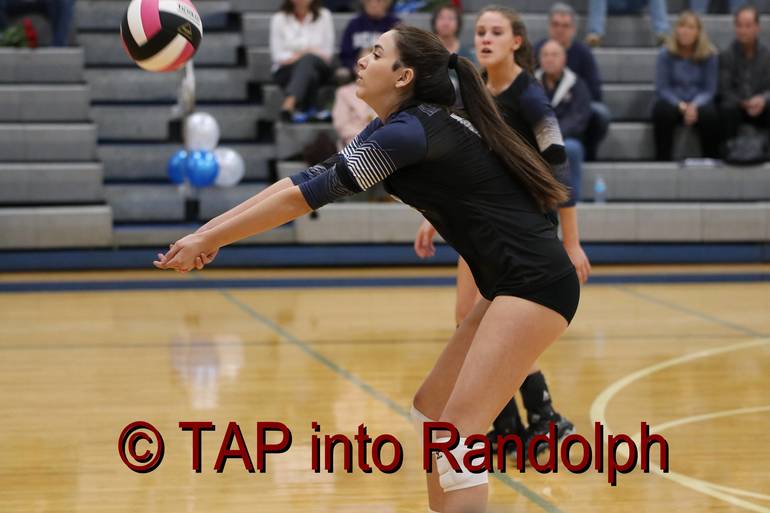 Randolph Volleyball Celebrates Seniors; Follows Ceremony With Victory