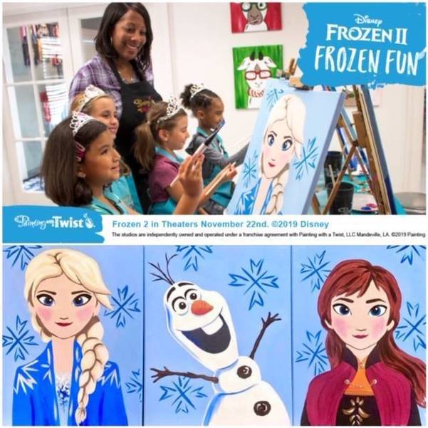October 22 Nov 24 Exclusive Disney Partnership Makes Painting With A Twist In Holmdel A Perfect Place For Your Child S Next Birthday Party Or Family Outing Tapinto