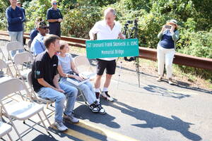 Carousel image 1ac06b bridge dedication plumstead marine killed in the line of duty