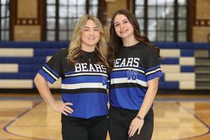 Carousel image hawthorne softball senior team captains ava maccone and nicolette sasso
