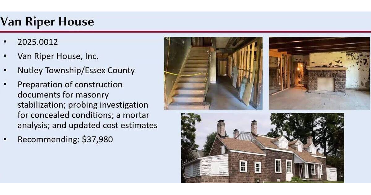 Van Riper House Awarded Third NJ Historic Trust Grant | Nutley, NJ News ...