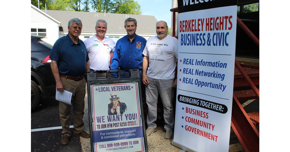 Berkeley Heights Business & Civic Group Honors VFW Post 6259 and