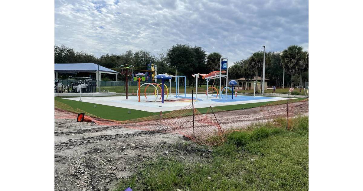 New Splash Pad Nearing Completion at Betti Stradling Park in Coral
