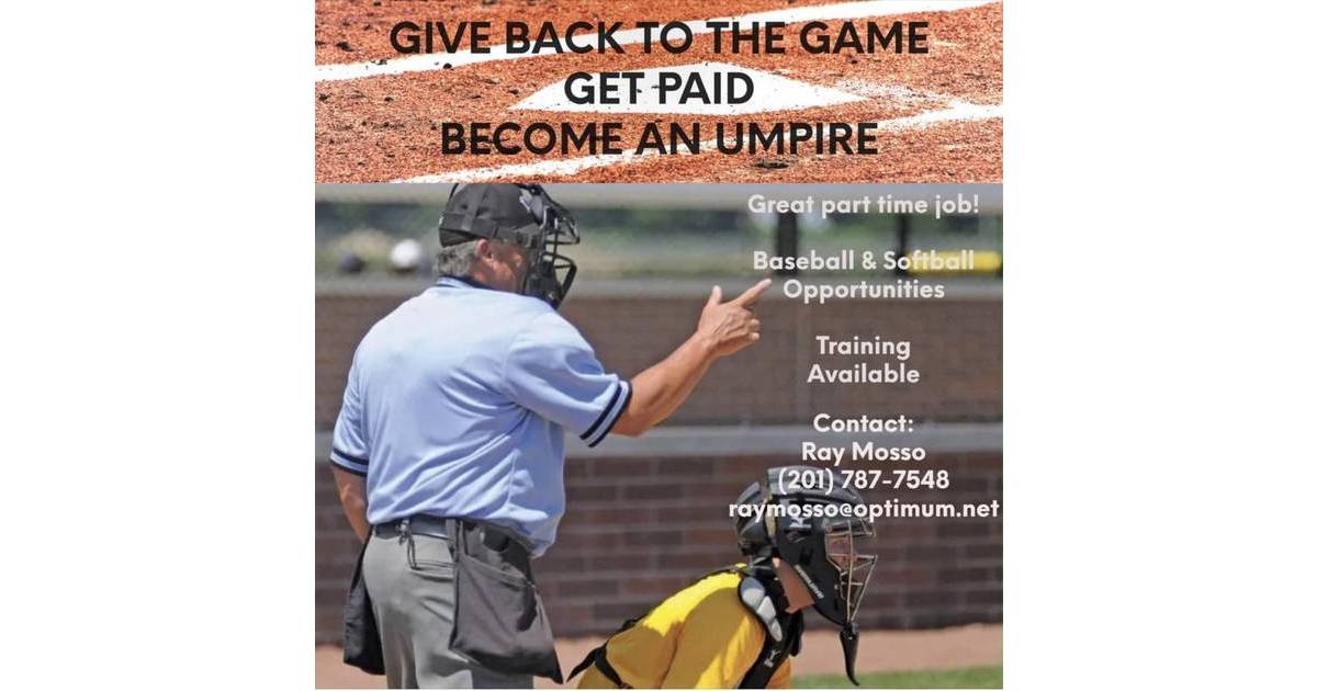 Baseball, Softball Umpires Needed In and Around Morristown Morristown