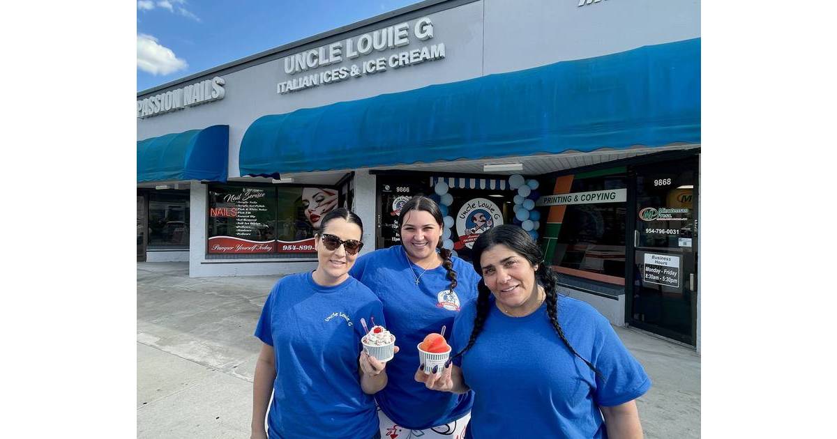 Uncle Louie G’s Opens in Coral Springs, Offering Gourmet Italian Ice