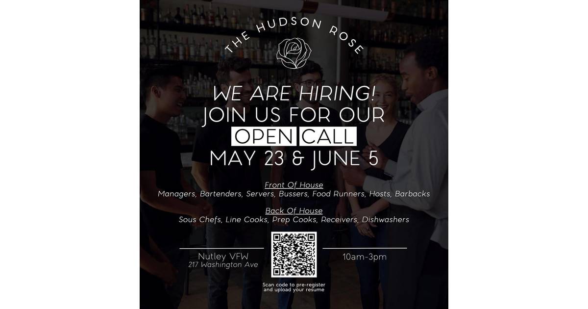 Hudson Rose Hosts Hiring Events in Nutley Nutley, NJ News TAPinto
