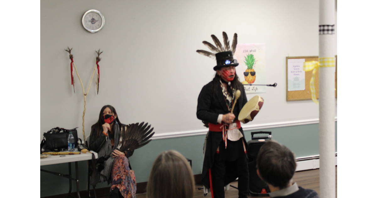 Reuben Fast Horse Entertains and Educates Seniors for Native American ...