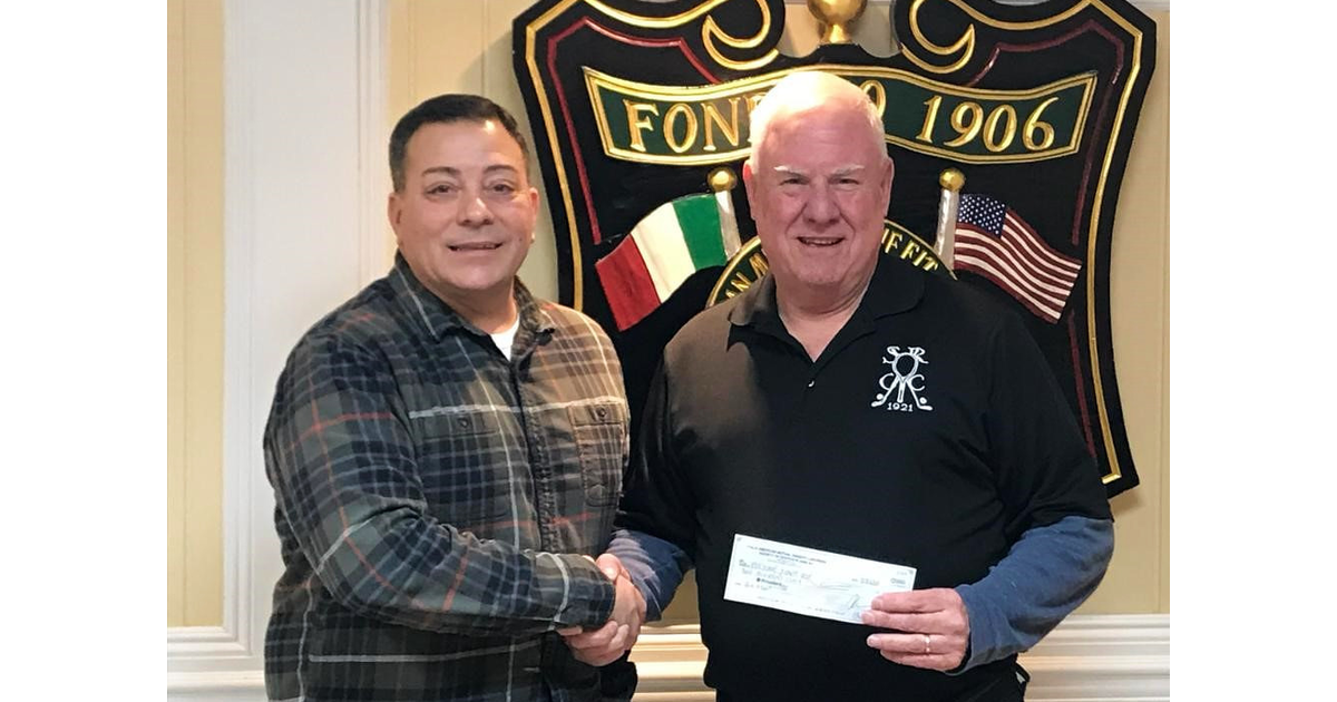 ItalianAmerican Club of Scotch Plains Donates to Preserve Shady Rest
