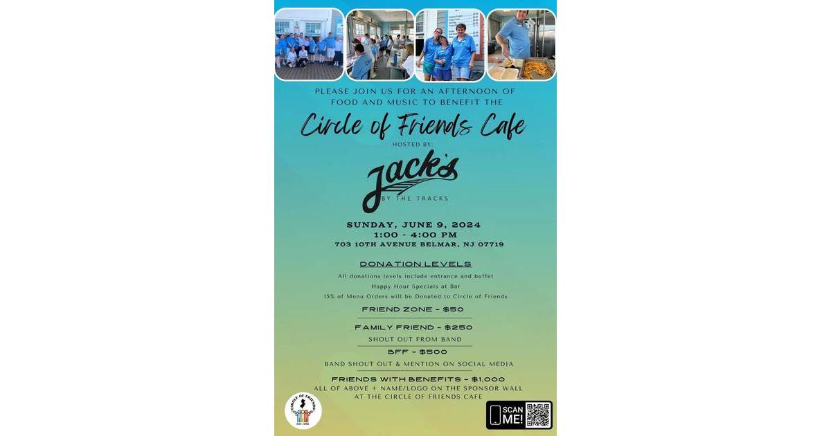 Circle of Friends Cafe to Host Fundraiser at Jacks by the Tracks Ahead of Grand Reopening