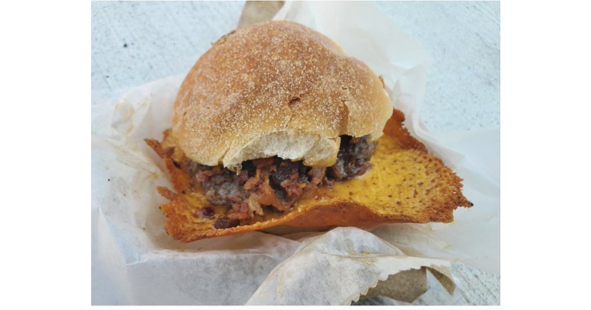 On The Menu in Nutley Jernick's Specialities' Championship Burger from