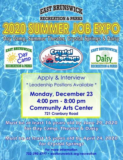 Parks Recreation Summer Job Expo Tapinto
