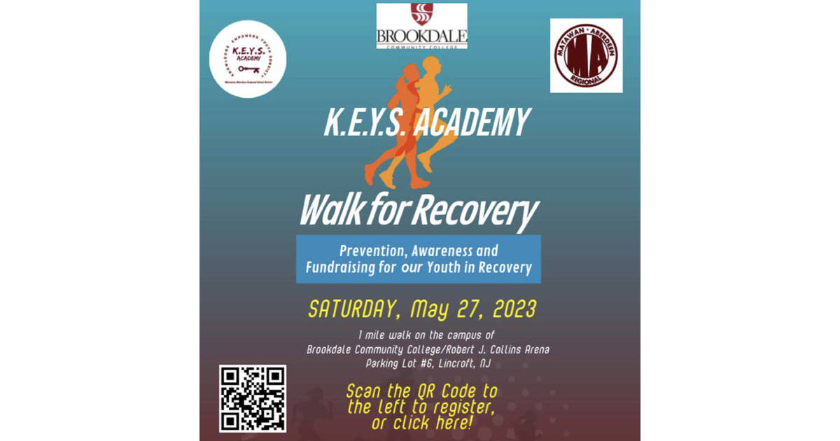 Walk for Recovery Saturday, May 27, 2023, Sponsored by K.E.Y.S Academy