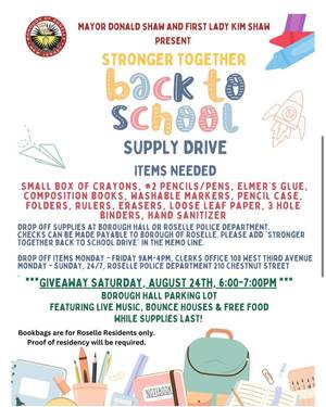 Carousel image 314867c8202068c605e3 mayor donald shaw and first lady kim shaw  present the stronger together back to school supply drive
