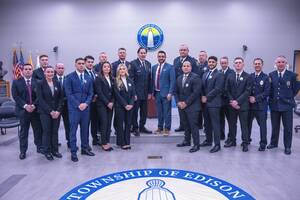Carousel image 49749d6a2bc584abae7a mayor joshi swears in eleven new police officers  strengthening commitment to public safety  december 10  2025. edison township government