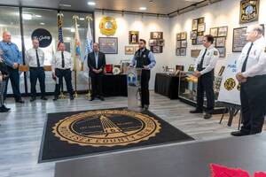 Carousel image 526045902c7eed7c730b mayor sam joshi grand opening of public safety exhibit at municipal complex gallery