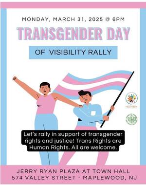 Carousel image f6b1eebc599c544081ad maplewood  transgender day of visibikity awarenessimage 3 31 25 at 8.42 pm